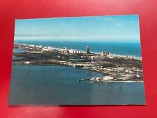 South Padre Island Texas vintage postcard aerial view, Happy Traveler Post Card. picture