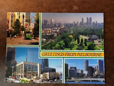 Postcard: Greetings from Melbourne, Australia, photochrome picture