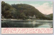Vtg Post Card View Just Above The Bridge, Belvidere, N.J. H198 picture