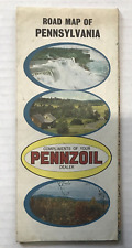 PENNSYLVANIA ROAD MAP-VINTAGE 1968-PENNZOIL picture