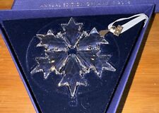 Swarovski Annual 2018 Christmas Ornament Crystal Snowflake Retired picture