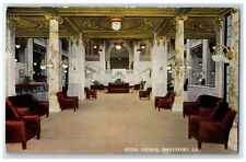 c1910's Hotel Youree Interior Lounge Shreveport Louisiana LA Unposted Postcard picture