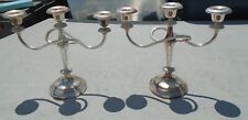 Candelabra International Silver Co Candle Holder 3 Candles Silverplated 10” Tall picture