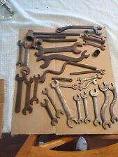 Big 30 Lot vtg Billings Ford Packard Auto S curved wrenches Open End' Wrench  picture