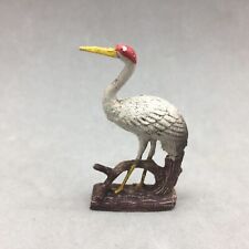 Yellow Billed Stork Miniature Toy Cake Topper Plastic Diorama Figure Vtg 2.25