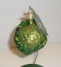 2008 OLD WORLD CHRISTMAS BLOWN GLASS ORNAMENT - ICEBERG LETTUCE - NEW W/TAG picture
