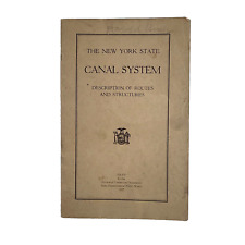 1927 New York State Canal System Route Structure Booklet Manual Locks Table picture