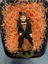 Vintage Bethany Lowe Halloween Spider Queen Girl Witch Figurine Retired 2013 picture