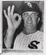 1959 Press Photo White Sox Manager Al Lopez Smiling After Game One Series Win picture