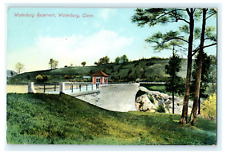 Waterbury CT Reservoir View - Early Postcard picture
