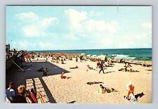 Ocean City MD-Maryland, Scenic View Of Beach Area, Antique, Vintage Postcard picture