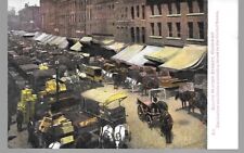 Chicago South Water Street, Horse-Drawn Cart, Photo Postcard,  picture