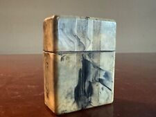 Vintage Marbleized Faux Bakelite 1930's Cigarette Case - Stash Box picture