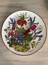 Wedgwood Franklin Porcelain Flowers of the Year Plate 10 5/8