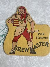vintage Pick Flowers advertising coaster picture