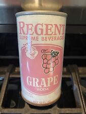 REGENT SUPREME BEVERAGE GRAPE SODA CAN  UNLISTED CAN 12Oz.SS Can PACKED BY BRAD picture