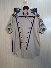 Vintage Authentic Disney Disneyland Tomorrowland Cast Uniform Shirt Shorts  picture