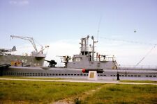 Balao-Class Submarine at Dock Navy 1960s California Kodachrome Slide 35mm Photo picture