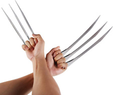 Wolverine Claws Realistic Plastic Cosplay Costume Props, Set of 2, Silver, One S picture