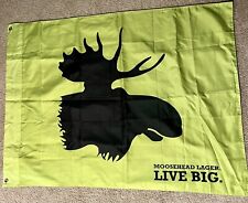 Moosehead Lager Live Big Moosehead Silhouette Flag - 3' x 4' DOUBLE SIDED picture