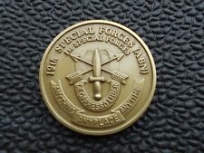 19th Special Forces  (ABN)        1st Special Forces Challenge Coin   picture