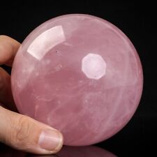 922g87mm Large Natural Pink Rose Quartz Crystal Sphere Healing Ball Chakra Decor picture