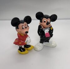 Disney Minnie Mickey Mouse Party Figures Tuxedo Sweethearts Topper 2” Applause picture