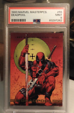1993 Marvel Masterpieces DeadPool #55 PSA 9 Near Mint Great Looking Card RARE picture