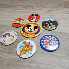 Vintage Lot Of 7 Disneyland Pinback Buttons Pins Disney picture