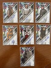 2022 Topps Star Wars Masterwork 7 card Auto lot picture