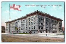 c1910s Wendell Phillips High School 39th St. And Prairie Ave Chicago IL Postcard picture