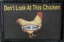 Don't Look At This Chicken Funny Morale Patch Tactical Military Army picture