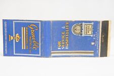 Grenoble Hotels Harrisburg PA 1930s Advertising Matchbook Cover Pennsylvania picture