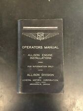 Allison Engine Operators Manual picture