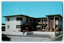 Hollywood Beach Florida FL Postcard Surf Terrace Apartments Blue Atlantic 1960 picture
