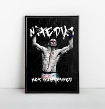 Nate Diaz I'm Not Surprised Mfers Fight Poster Original Art UFC 196 NEW USA picture