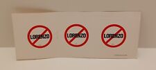Rare Vintage Continental Airlines STOP/NO Lorenzo Stickers Lot of 3 picture
