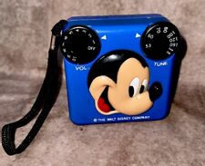 Vintage Blue Disney Radio Shack Mickey Mouse AM Radio requires 9volt battery  picture
