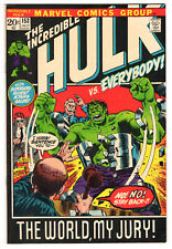 Incredible Hulk #153 Very Fine 8.0 Avengers Daredevil Herb Trimpe Art 1972 picture