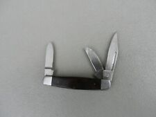 Vintage B M W Wooden Handle Pocket Knife 3 Blades 3 1/8