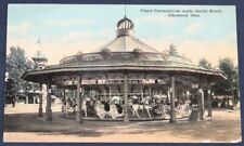 Carousel, Euclid Beach, Cleveland, OH Postcard 1914 picture