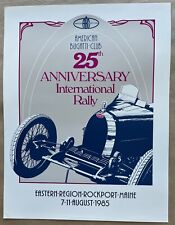 Poster 1985 American Bugatti Club 25th Anniversary International Rally picture