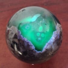 1285g RARE Natural blue Volcanic Rock agate Sphere Quartz Crystal Ball Healing picture
