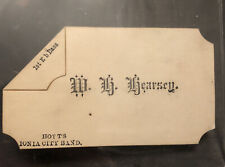 Vintage Business Card W.K. Kearsey- 1st Eb Bass- Hoyt's Ionia City Band, Mich. picture