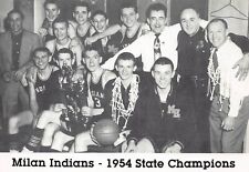 Milan IN Indiana 1954 State Champions High School Basketball Vtg Postcard C15 picture