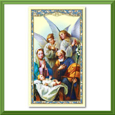 CHRISTMAS Holy Card Catholic THE NATIVITY Holy Family Prayer to Obtain Favors picture