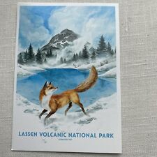 Lassen Volcanic National Park California WPA Art Postcard New picture