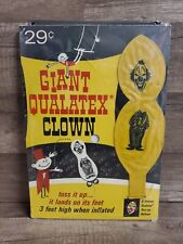 Vintage Giant Qualatex Clown Balloon with Store Display 8.5