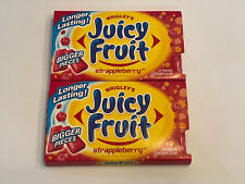 Wrigleys Juicy Fruit Strappleberry Gum Lot Of 2 Packs Discontinued picture