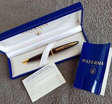 Waterman Carene Ballpoint Pen Marine Amber Shimmer with 23K Gold Trim/Clip Boxed picture